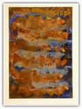 "T�ne des Mars" | Nr. 670 | Datiert auf 1999 | Zyklus: Urt�ne | Aquarell | 73 x 51 (Rahmen: 80 x 65)