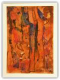 (ohne Titel) | Nr. 712 | Datiert auf 1999 | Aquarell | 73 x 51 (Rahmen: 80 x 65)