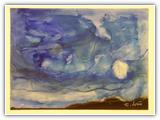 "19/94" | Nr. 1083 | Datiert auf 1994 | Zyklus: Werden & Vergehen | Aquarell | 55,5 x 75 (Rahmen: 65 x 80)