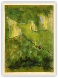 "52/94" | Nr. 1086 | Datiert auf 1994 | Zyklus: Werden & Vergehen | Aquarell | 75 x 55,5 (Rahmen: 80 x 65)