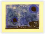 (ohne Titel) | Nr. 1095 | Datiert auf 1994 | Zyklus: Werden & Vergehen | Aquarell | 47,5 x 65,5 (Rahmen: 65 x 80)