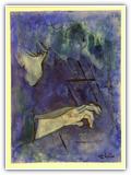 (ohne Titel) | Nr. 1097 | Datiert auf 1994 | Zyklus: Werden & Vergehen | Aquarell | 75,5 x 55 (Rahmen: 80 x 65)