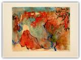 "50/82" | Nr. 1105 | Datiert auf 1994 | Zyklus: Werden & Vergehen | Aquarell | 48 x 62 (Rahmen: 65 x 80)