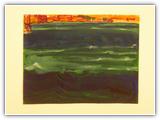 (ohne Titel) | Nr. 1109 | Datiert auf 1994 | Zyklus: Werden & Vergehen | Enkaustik | 48 x 62,5 (Rahmen: 65 x 80)