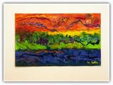 (ohne Titel) | Nr. 1194 | Datiert auf 2000 | Zyklus: Bilder 2009 | Enkaustik | 40 x 65 (Rahmen: 65 x 80)