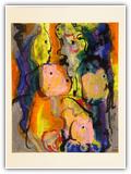 (ohne Titel) | Nr. 1196 | Datiert auf 2000 | Zyklus: Bilder 2009 | Enkaustik | 65 x 53 (Rahmen: 80 x 65)