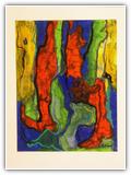 (ohne Titel) | Nr. 1200 | Datiert auf 2000 | Zyklus: Bilder 2009 | Enkaustik | 65 x 50 (Rahmen: 80 x 65)