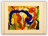 (ohne Titel) | Nr. 1208 | Datiert auf 2000 | Zyklus: Bilder 2009 | Enkaustik | 50 x 65 (Rahmen: 65 x 80)