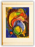 (ohne Titel) | Nr. 1211 | Datiert auf 2000 | Zyklus: Bilder 2009 | Enkaustik | 65 x 50 (Rahmen: 80 x 65)