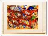 (ohne Titel) | Nr. 1216 | Datiert auf 2000 | Zyklus: Bilder 2009 | Enkaustik | 50 x 65 (Rahmen: 65 x 80)