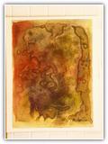 (ohne Titel) | Nr. 1391 | Datiert auf 1995 | Zyklus: Bilder 95 | Aquarell | 75,5 x 56,5 (Rahmen: 80 x 65)