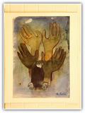 (ohne Titel) | Nr. 1394 | Datiert auf 1995 | Zyklus: Bilder 95 | Aquarell | 72,5 x 50,5 (Rahmen: 80 x 65)