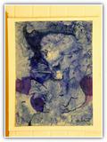 (ohne Titel) | Nr. 1408 | Datiert auf 1996 | Zyklus: Gesichter 96 | Aquarell | 74,5 x 55 (Rahmen: 80 x 65)