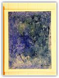 (ohne Titel) | Nr. 1415 | Datiert auf 1996 | Zyklus: Gesichter 96 | Aquarell | 74,5 x 55 (Rahmen: 80 x 65)