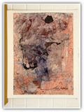 (ohne Titel) | Nr. 1442 | Datiert auf 1996 | Zyklus: Gesichter 96 | Aquarell | 75 x 54,5 (Rahmen: 80 x 65)