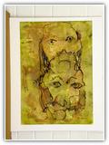 "39" | Nr. 1645 | Datiert auf 2000 | Aquarell | 73 x 51 (Rahmen: 80 x 65)