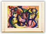 (ohne Titel) | Nr. 1698 | Datiert auf 2004 | Enkaustik | 50 x 70 (Rahmen: 65 x 80)
