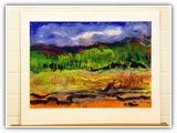 (ohne Titel) | Nr. 1717 | Datiert auf 2004 | Enkaustik | 50 x 70 (Rahmen: 65 x 80)