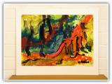 (ohne Titel) | Nr. 1730 | Datiert auf 2004 | Enkaustik | 50 x 70 (Rahmen: 65 x 80)