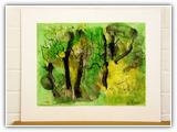 (ohne Titel) | Nr. 1740 | Datiert auf 2004 | Aquarell | 48 x 62,5 (Rahmen: 65 x 80)