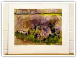 (ohne Titel) | Nr. 1752 | Datiert auf 2004 | Aquarell | 46 x 62 (Rahmen: 65 x 80)