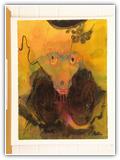 (ohne Titel) | Nr. 1773 | Datiert auf 1996 | Zyklus: Gesichter 96 | Aquarell | 75 x 56 (Rahmen: 80 x 65)