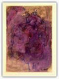 (ohne Titel) | Nr. 1785 | Datiert auf 1996 | Zyklus: Gesichter 96 | Aquarell | 73 x 51 (Rahmen: 80 x 65)