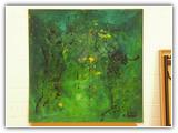 (ohne Titel) | Nr. 2017 | Datiert auf 1999 | �l auf Hartfpl | 100 x 100 (Rahmen: o. R)