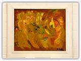 (ohne Titel) | Nr. 2118 | Datiert auf 2000 | �l auf Hartfpl | 64 x 78 (Rahmen: 85 x 99,5, Rahmen nicht passend)