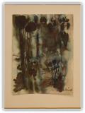 (ohne Titel) | Nr. 2376 | Datiert auf 1968 | Aquarell | 38,5 x 29,5 (Rahmen: 50 x 40)
