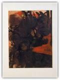 "Bild schwarz/rot" | Nr. 2538 | Datiert auf 1966 | Zyklus: SW/Namibia | Enkaustik | 39 x 29,5 (Rahmen: 50 x 40)