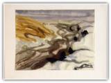 "Swakoprevier" | Nr. 2539 | 13. Juli 1966 | Zyklus: SW/Namibia | Aquarell | 29,5 x 38,5 (Rahmen: 40 x 50)