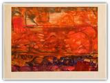 (ohne Titel) | Nr. 2546 | Datiert auf 1966 | Zyklus: SW/Namibia | Aquarell | 31,5 x 42,5 (Rahmen: 40 x 50)