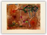(ohne Titel) | Nr. 2566 | Datiert auf 1989 | Zyklus: Teneriffa | Aquarell | 48 x 62 (Rahmen: 65 x 80)