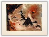 (ohne Titel) | Nr. 2567 | Datiert auf 1989 | Zyklus: Teneriffa | Aquarell | 48 x 62 (Rahmen: 65 x 80)