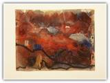 (ohne Titel) | Nr. 2572 | Datiert auf 1989 | Zyklus: Teneriffa | Aquarell | 48 x 62 (Rahmen: 65 x 80)
