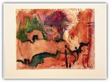 (ohne Titel) | Nr. 2573 | Datiert auf 1989 | Zyklus: Teneriffa | Aquarell | 48 x 62 (Rahmen: 65 x 80)