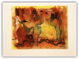 (ohne Titel) | Nr. 2574 | Datiert auf 1989 | Zyklus: Teneriffa | Aquarell | 48 x 62 (Rahmen: 65 x 80)