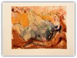 (ohne Titel) | Nr. 2577 | Datiert auf 1989 | Zyklus: Teneriffa | Aquarell | 48 x 62 (Rahmen: 65 x 80)