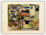 "6923" | Nr. 2653 | Datiert auf 1969 | Zyklus: Frankreich/Spanien | Aquarell | 49,5 x 60 (Rahmen: 80 x 60)
