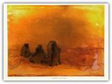 "Sandsturm in der W�ste" | Nr. 2932 | undatiert | Aquarell/farbige Kreide | 55,5 x 74,5 (Rahmen: 65 x 80)