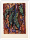 (ohne Titel) | Nr. 3455 | Datiert auf 1997 | Aquarell/farbige Kreide | 32,5 x 23,5 (Rahmen: 40 x 29,5)