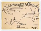 "St.Paul" | Nr. 4758 | 01. Oktober 1969 | Filzstift | 14,8 x 21 (Rahmen: o.PP)